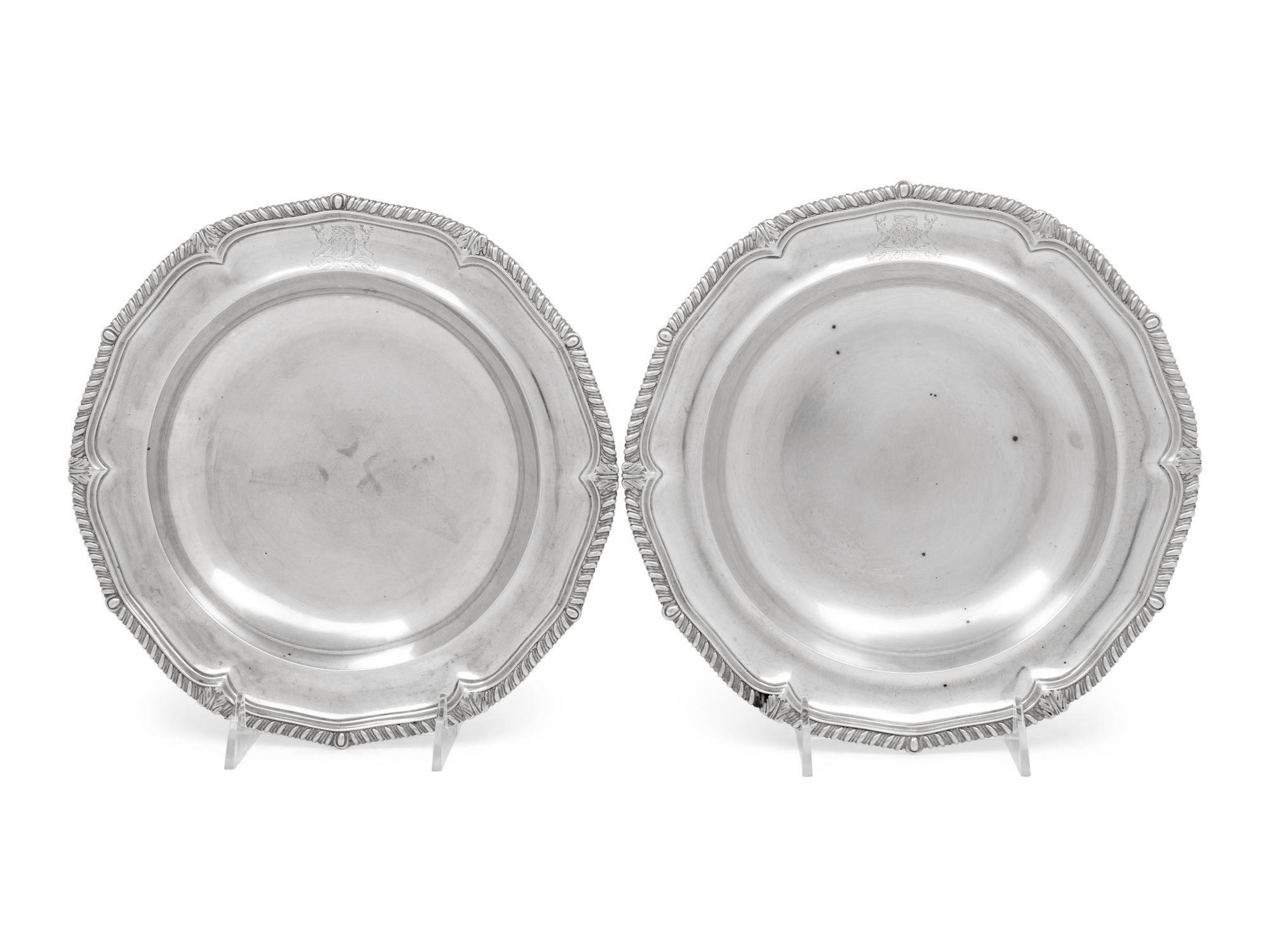 A Pair of Georgian Silver Soup Bowls