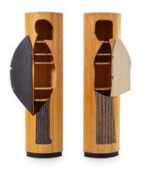 Man and Woman Two-Piece Corner Cabinet