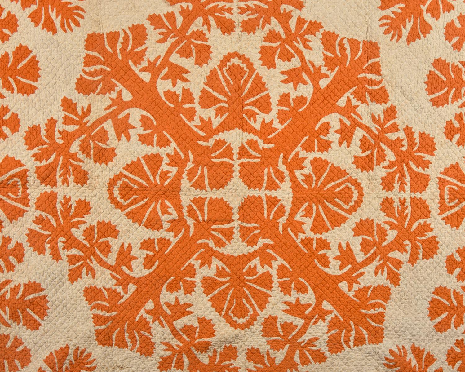 A Hawaiian Appliqued Quilt