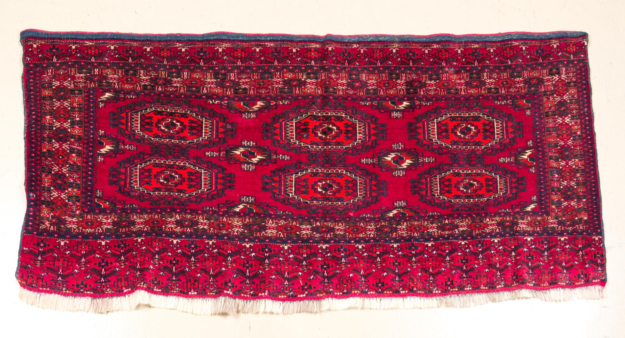Two Bokhara Wool Rugs 5 feet 1 1/2 inches x 2 feet.