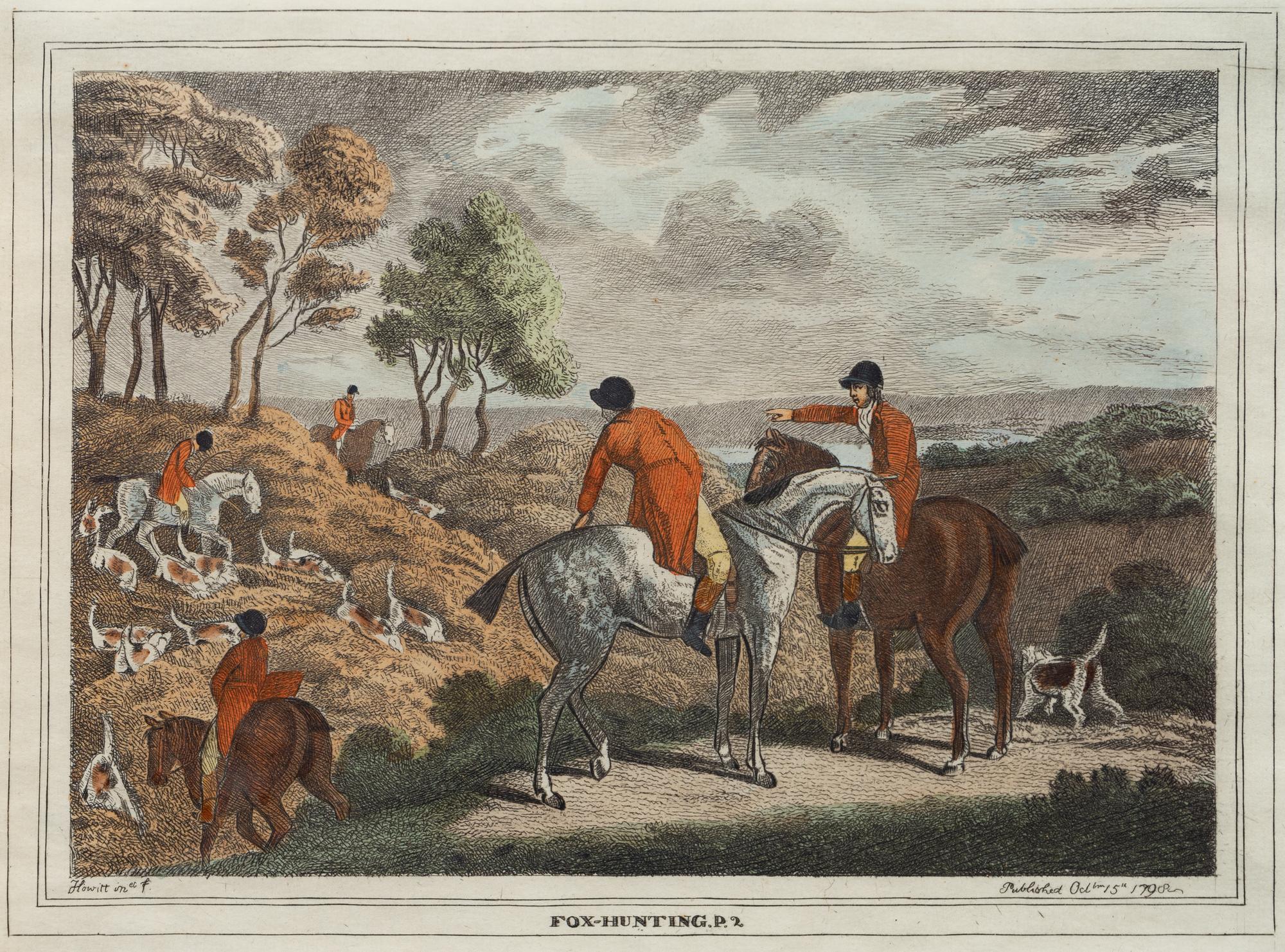 A Collection of Six Equestrian Engravings After Samuel Howitt (English, 1756-1822)