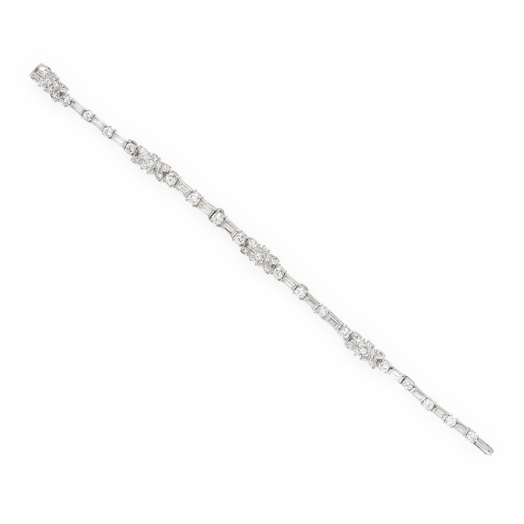 DIAMOND AND WHITE GOLD BRACELET