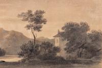 Figure by a Lake at Dusk , c. 1770-78