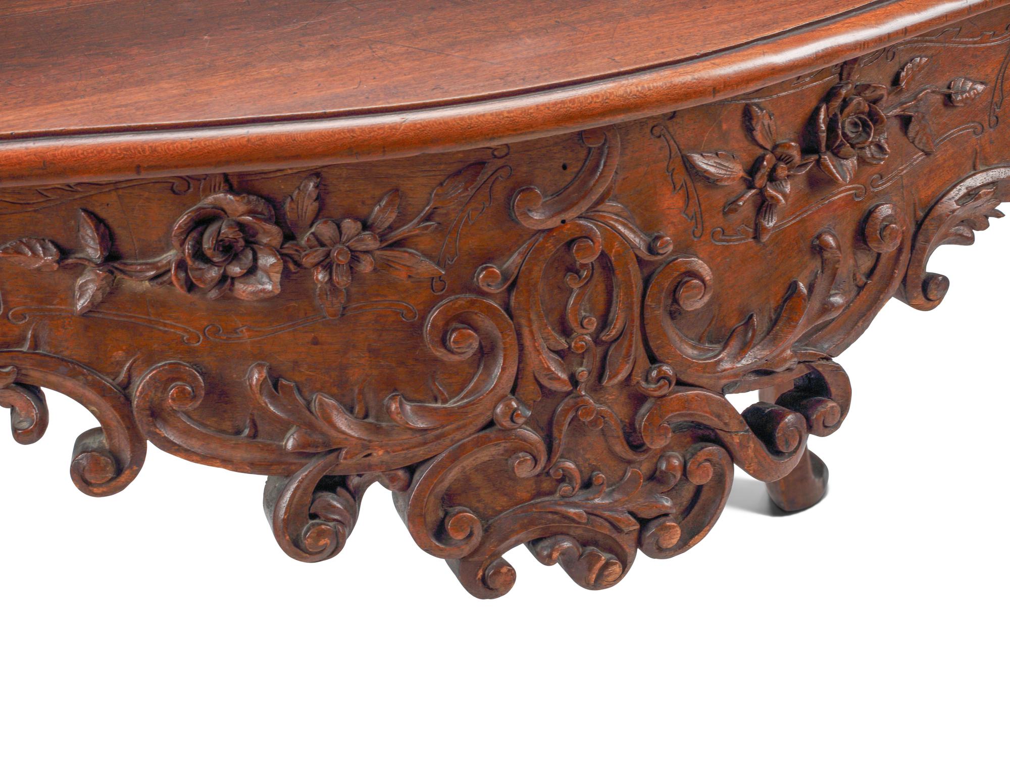 A Portuguese Walnut Center Table
