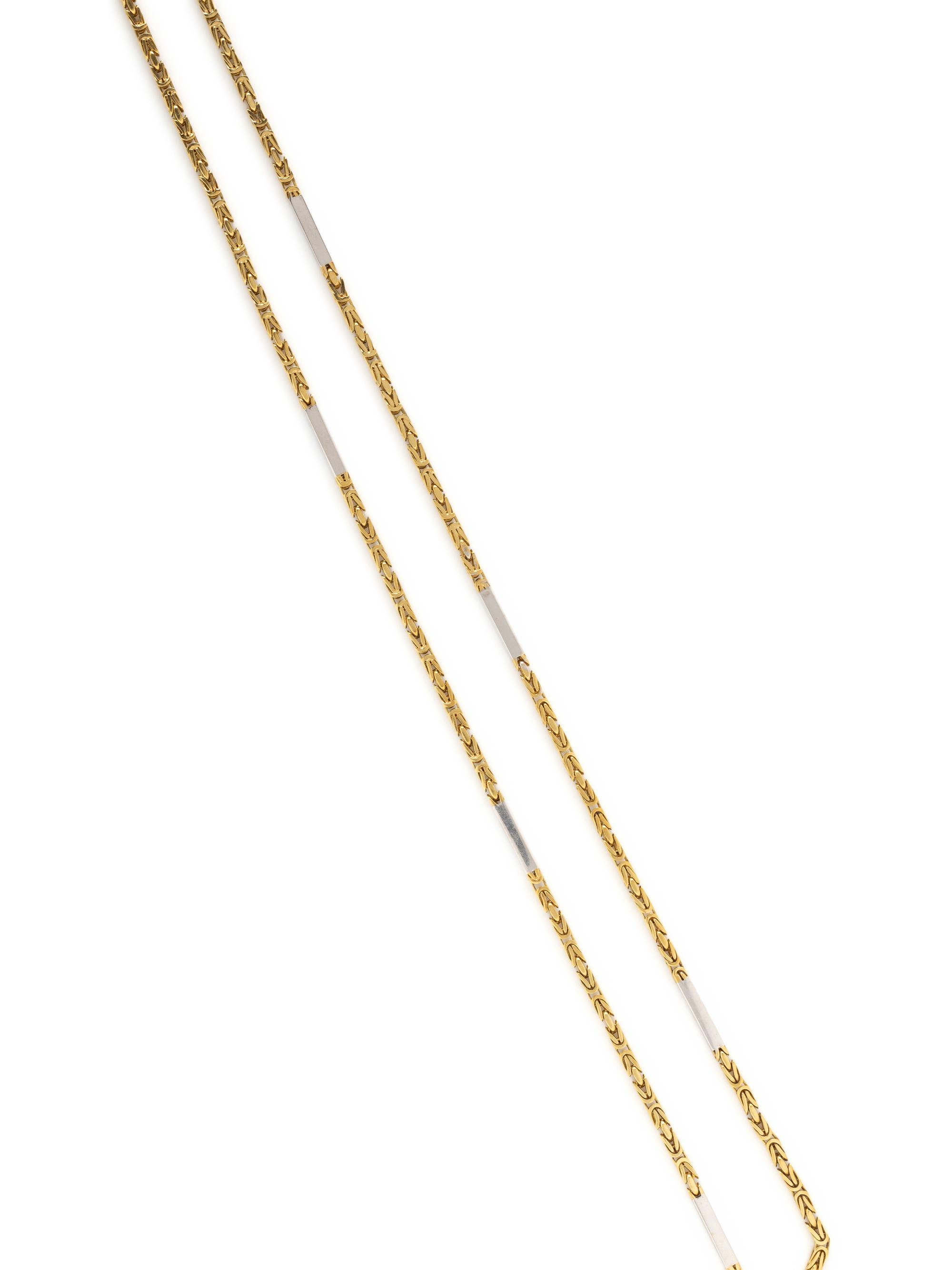 NICOLIS COLA, BICOLOR GOLD NECKLACE