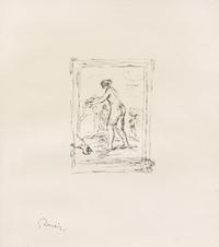 Pierre-Auguste Renoir, (French, 1841-1919), Femme au cep de vigne, 2e variante (from L'Album des Douze Lithographies Originales), 1904