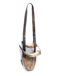 Southwestern Shot Pouch and Powder Horns