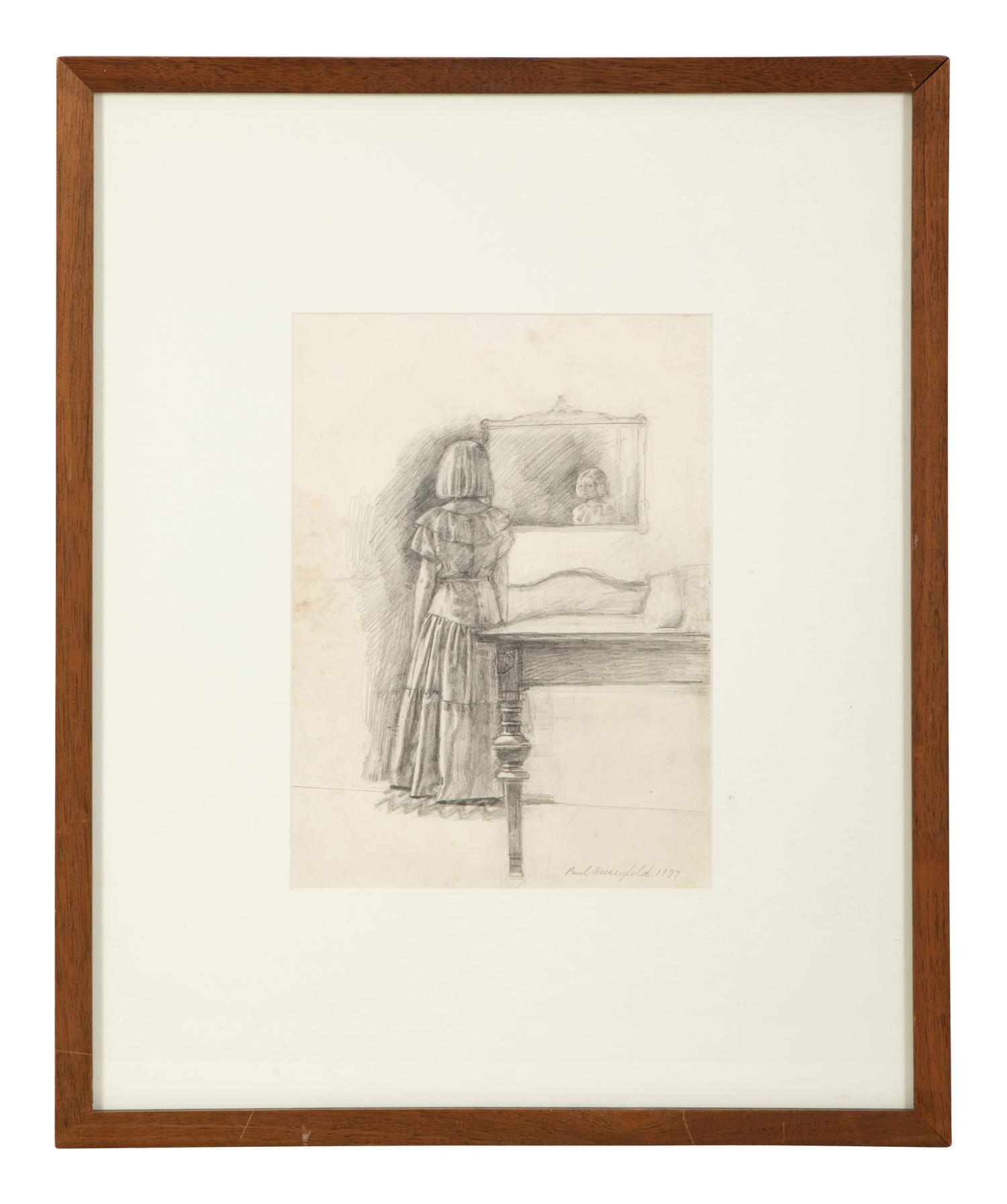 Study for a Young Girl Front of a Mirror