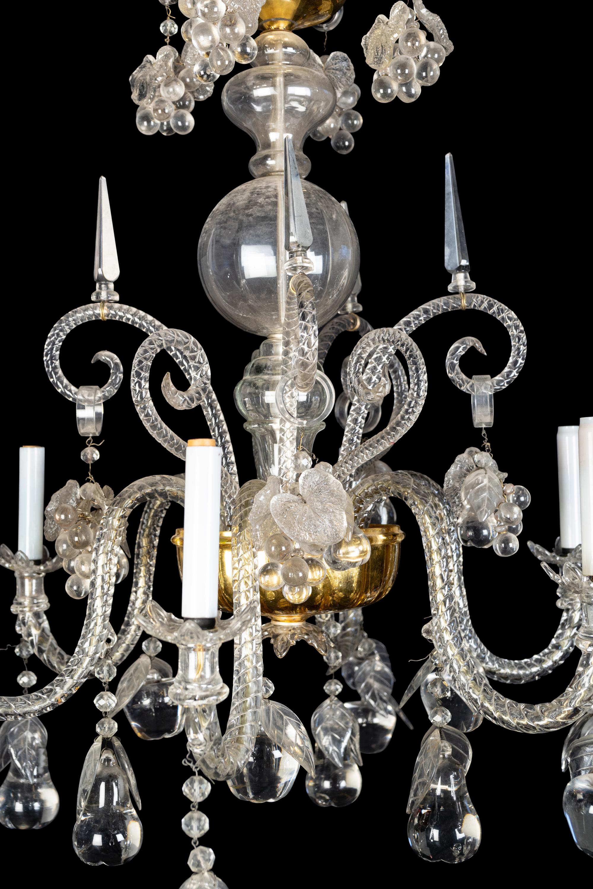 A Venetian Glass Chandelier