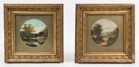 Artist Unknown, (19th century school), Cottage Scenes (a pair of works)