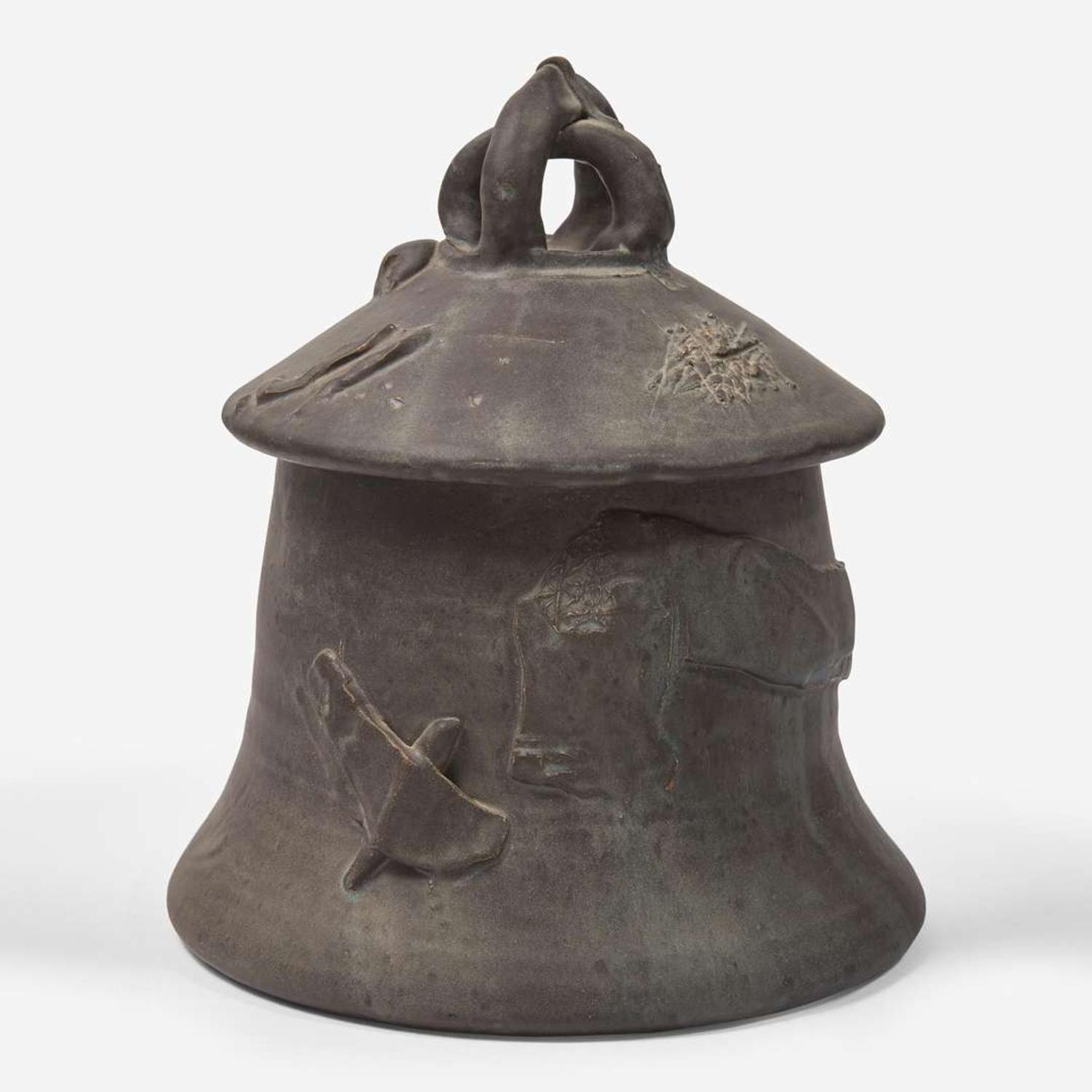 Robert Turner (American, 1913-2005) Ashanti Reduction-Fired Lidded Vessel, USA, circa 1980