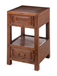 A Chinese Elmwood Side Table