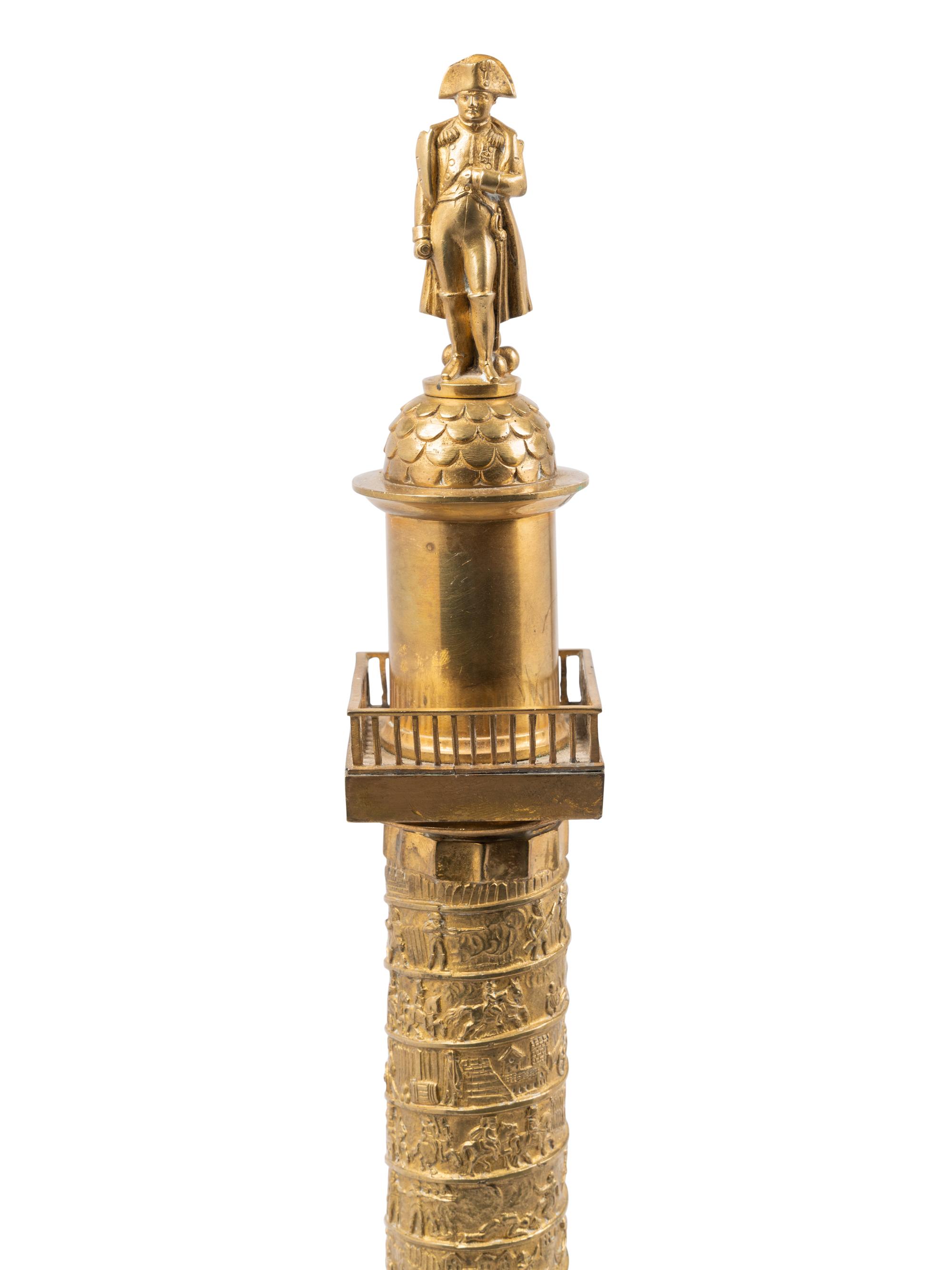 Four Bronze Models of the Colonne Vendôme