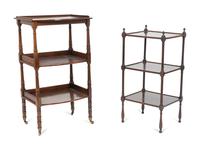 Two Regency Three Tier Etagere Tables — 19TH/20TH CENTURY