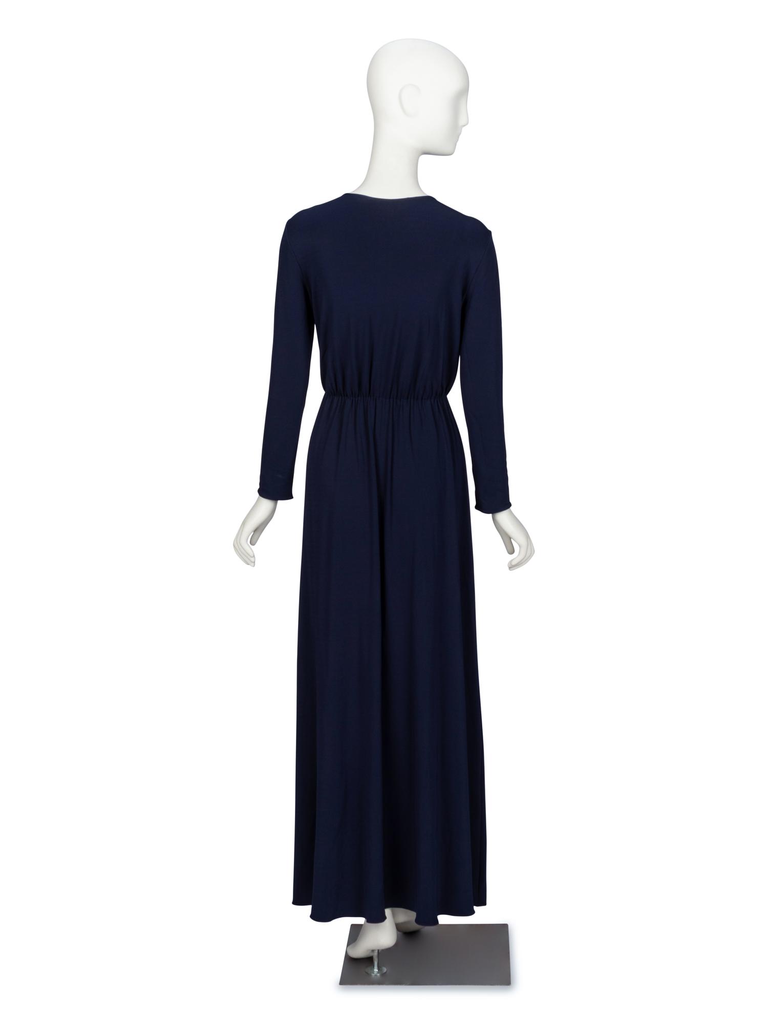Lanvin, Navy Knit Evening Gown