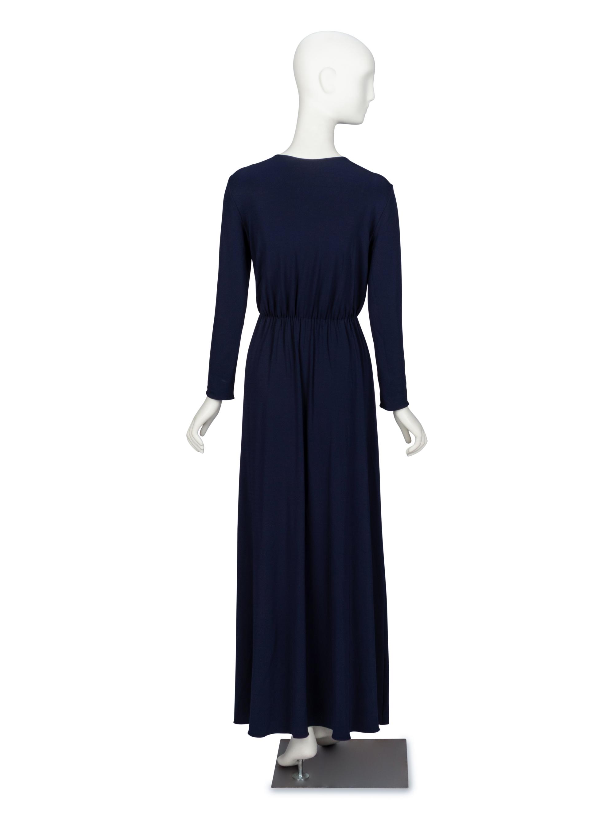 Lanvin, Navy Knit Evening Gown