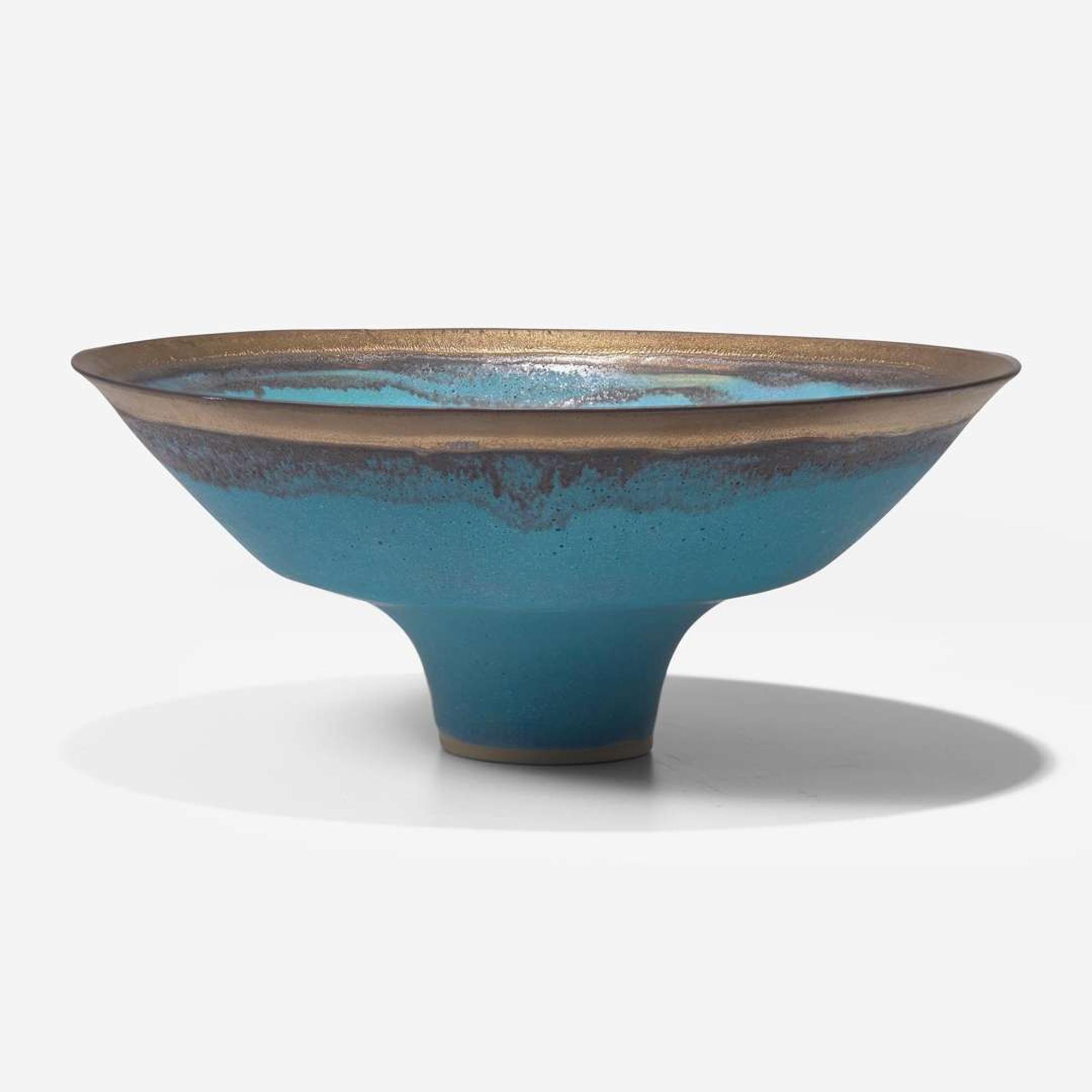 Lucie Rie (British, b. Austria, 1902-1995) Footed Bowl, UK, circa 1984