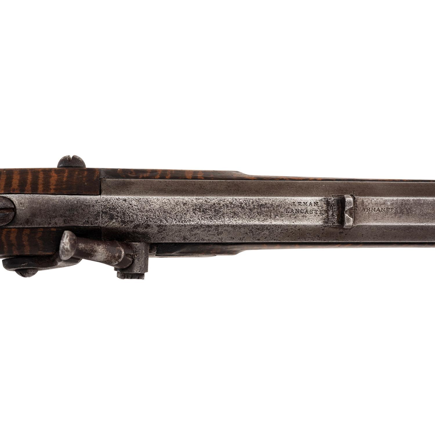 Shortened and Native Decorated Leman Percussion Trade Rifle