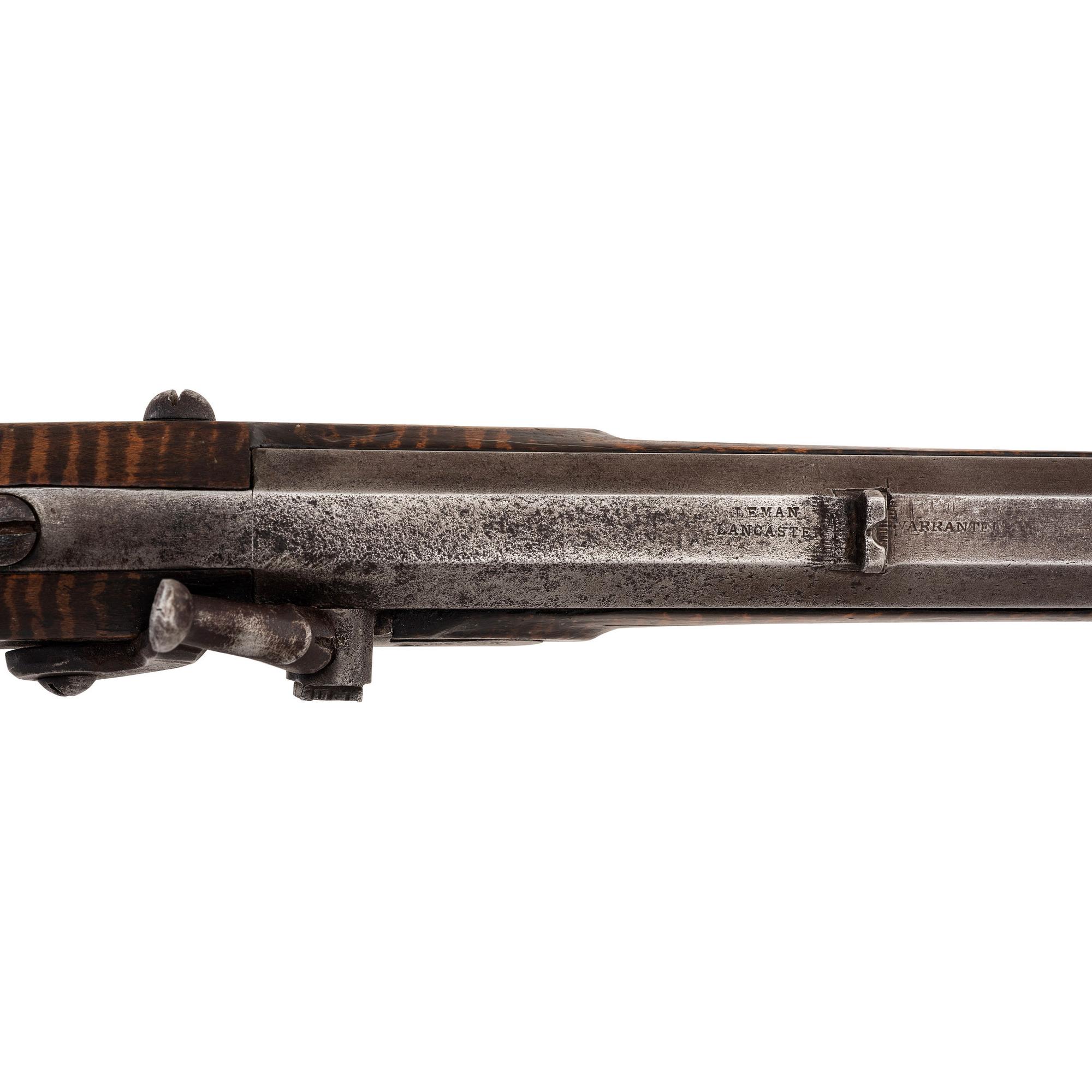 Shortened and Native Decorated Leman Percussion Trade Rifle