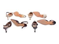 Four Pairs of Manolo Blahnik Sling Back Heels