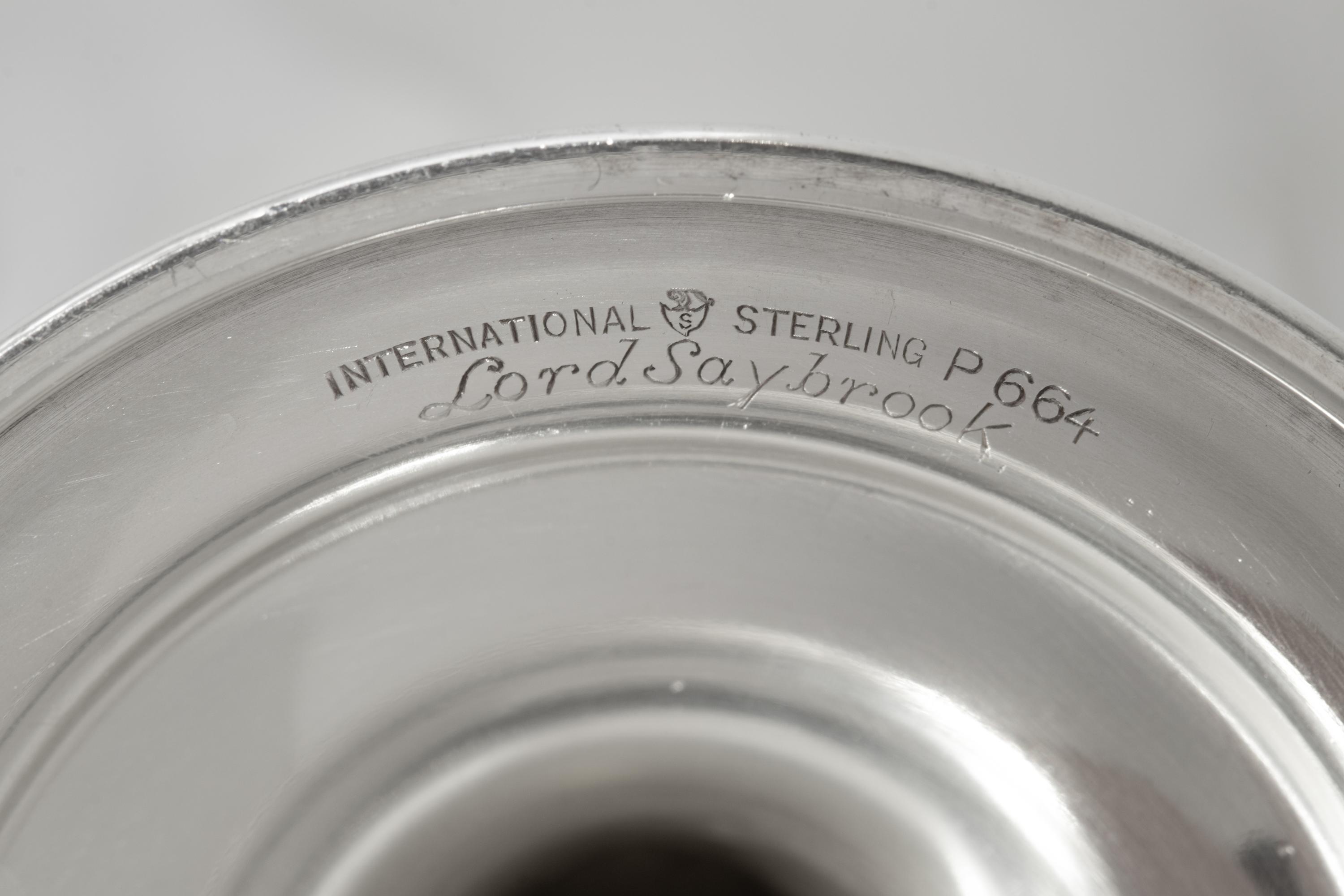A Set of Fifteen American Silver Goblets