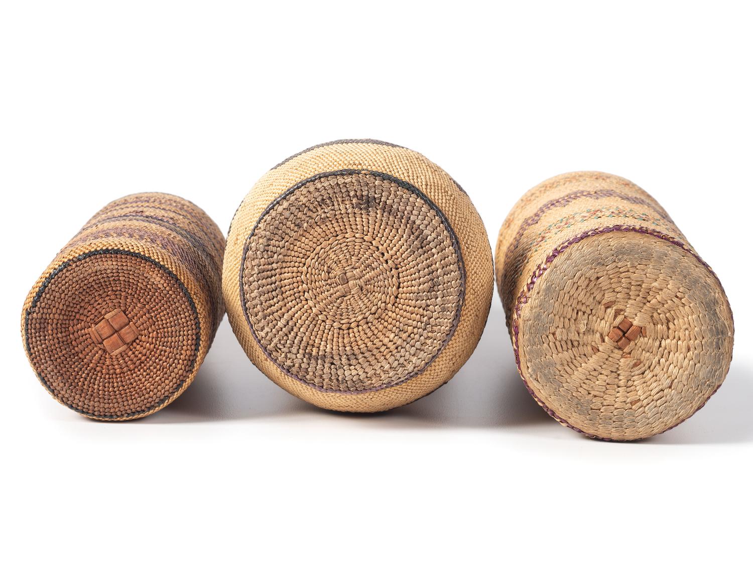 Makah Basketry Bottles