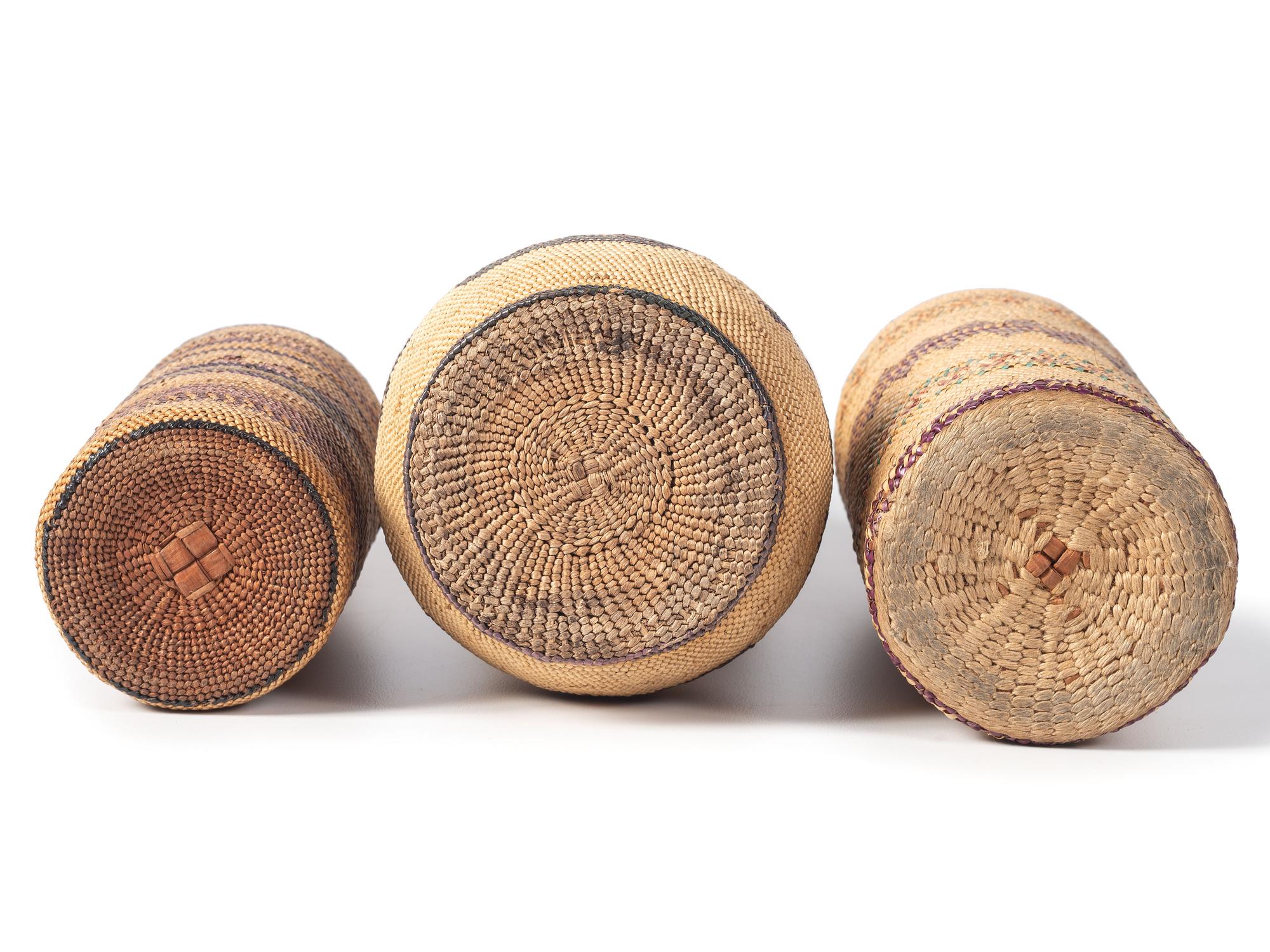Makah Basketry Bottles
