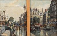 Parisian Boulevard (a double-sided painting)