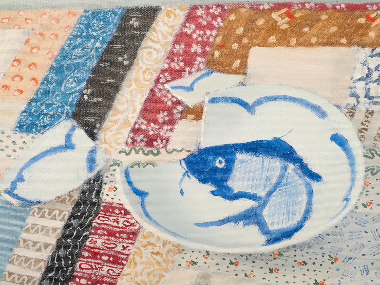 Dishes on Quilt