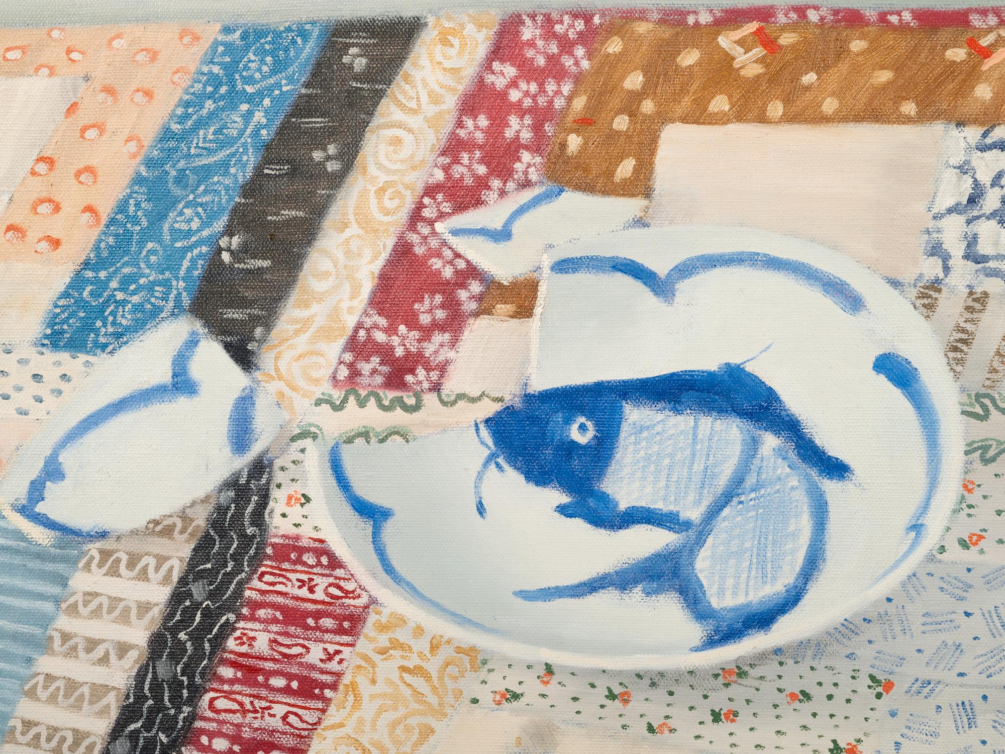 Dishes on Quilt