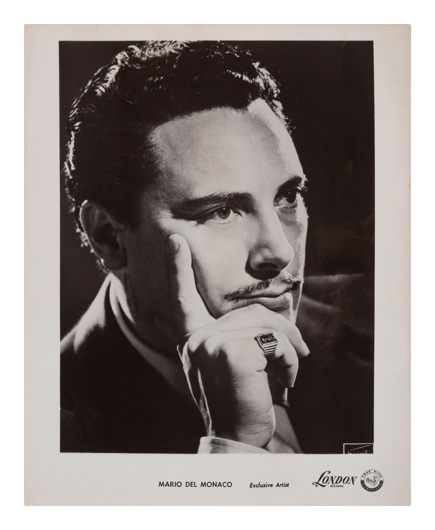[20TH-CENTURY OPERA SINGERS]. A group of 6 photographs of opera singers from the 1950s-1960s, most signed, comprising images of: