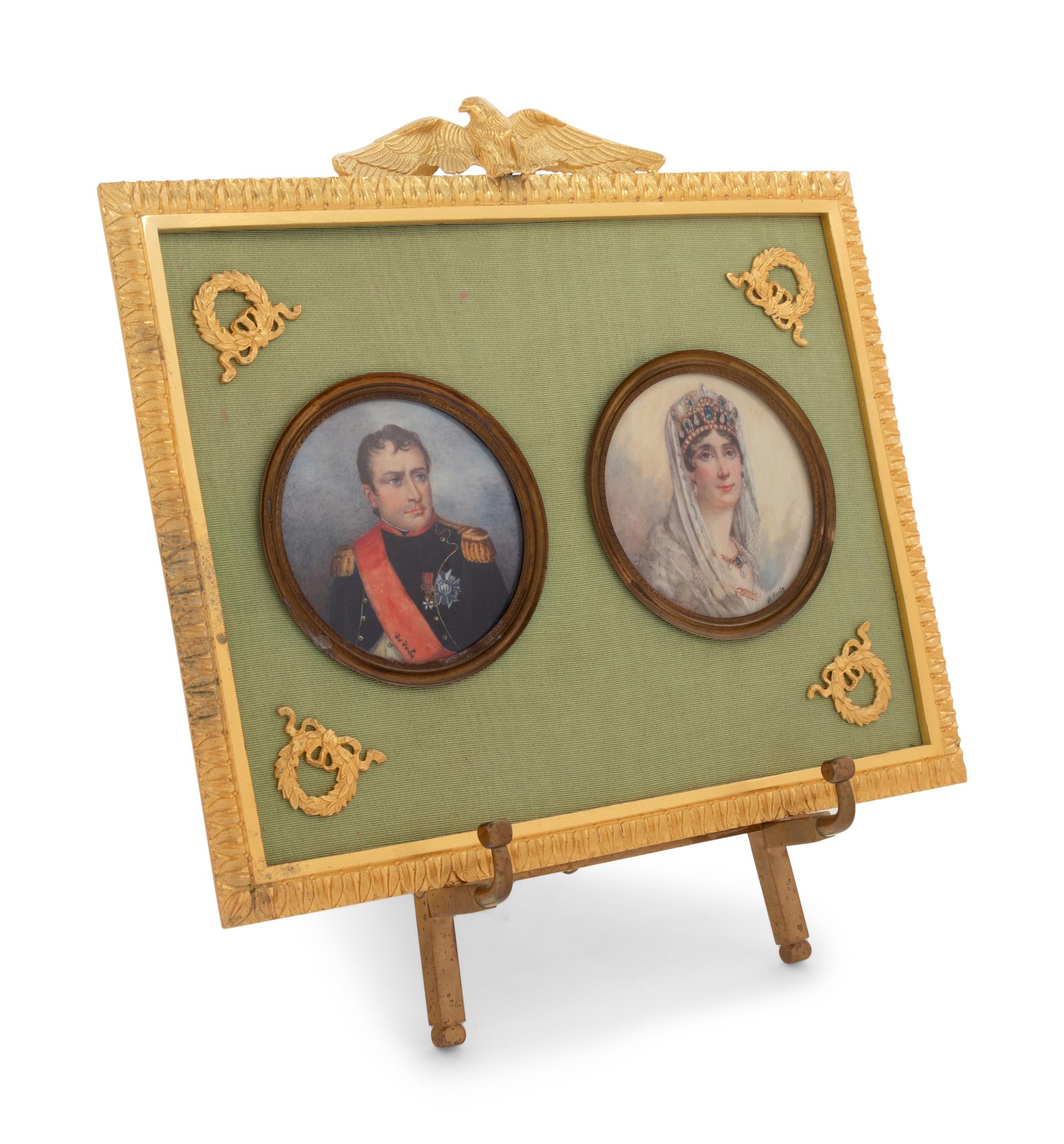 A Pair of Napoleonic Portrait Miniatures