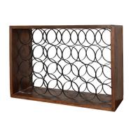 A Wood and Wirework Wine Rack 25.25" W x 8.75" D x 17.5" H — United States, 20th Century