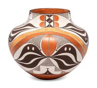 Four Color Polychrome Pottery Jar