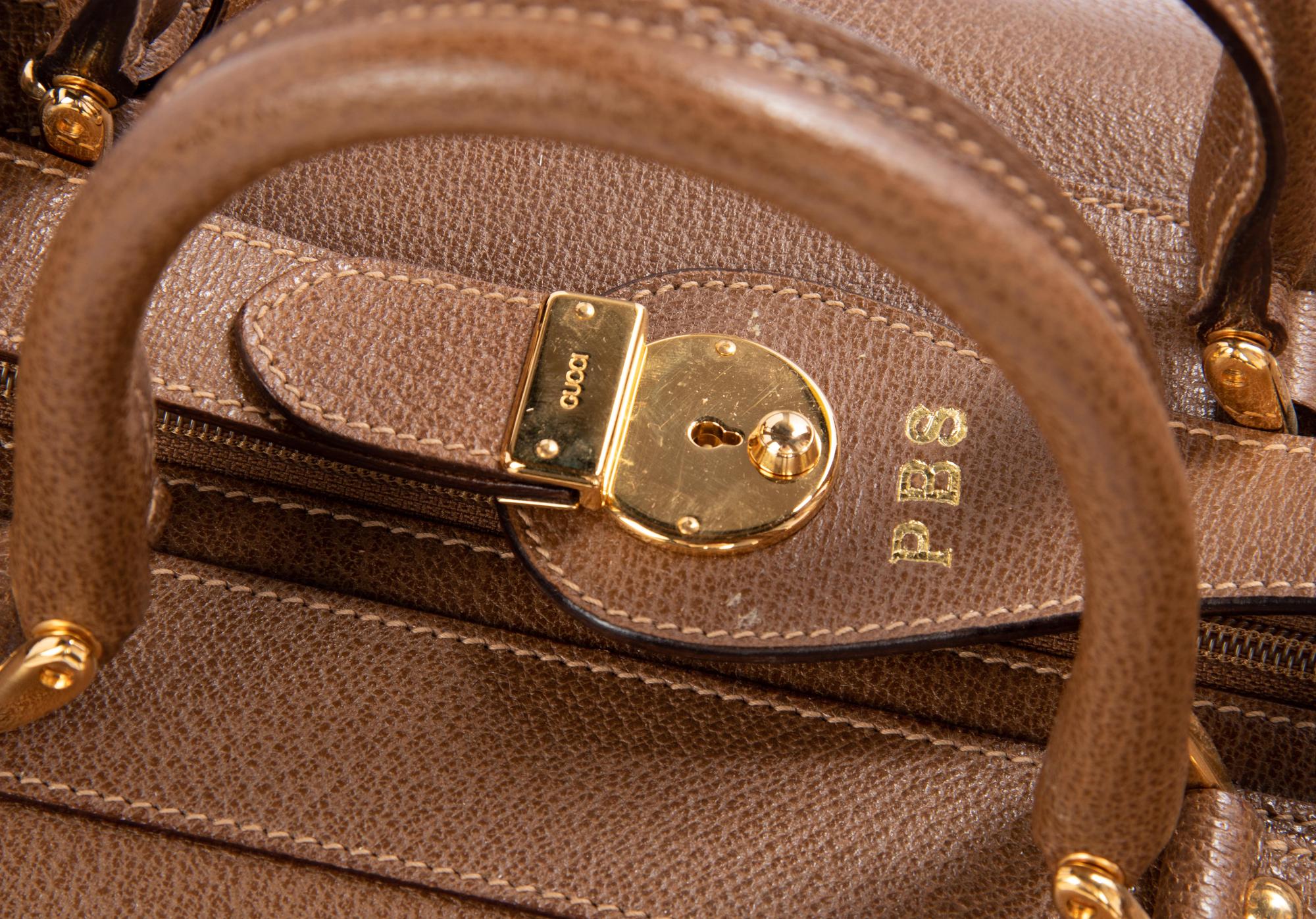 Group of Five Vintage Gucci Travel Items, 1970-80s