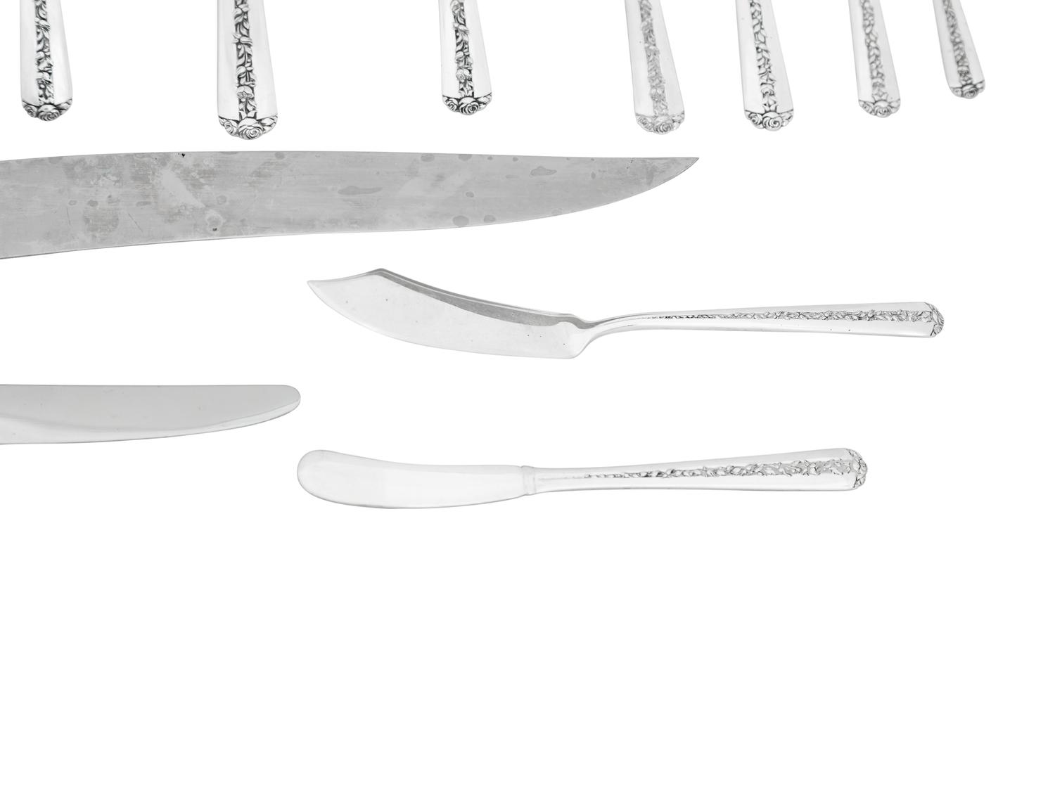 An American Silver Flatware Service