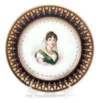 A Sevres Porcelain Cabinet Plate Diameter 9 3/4 inches.
