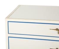 A Tommy Parzinger White Lacquer Commode