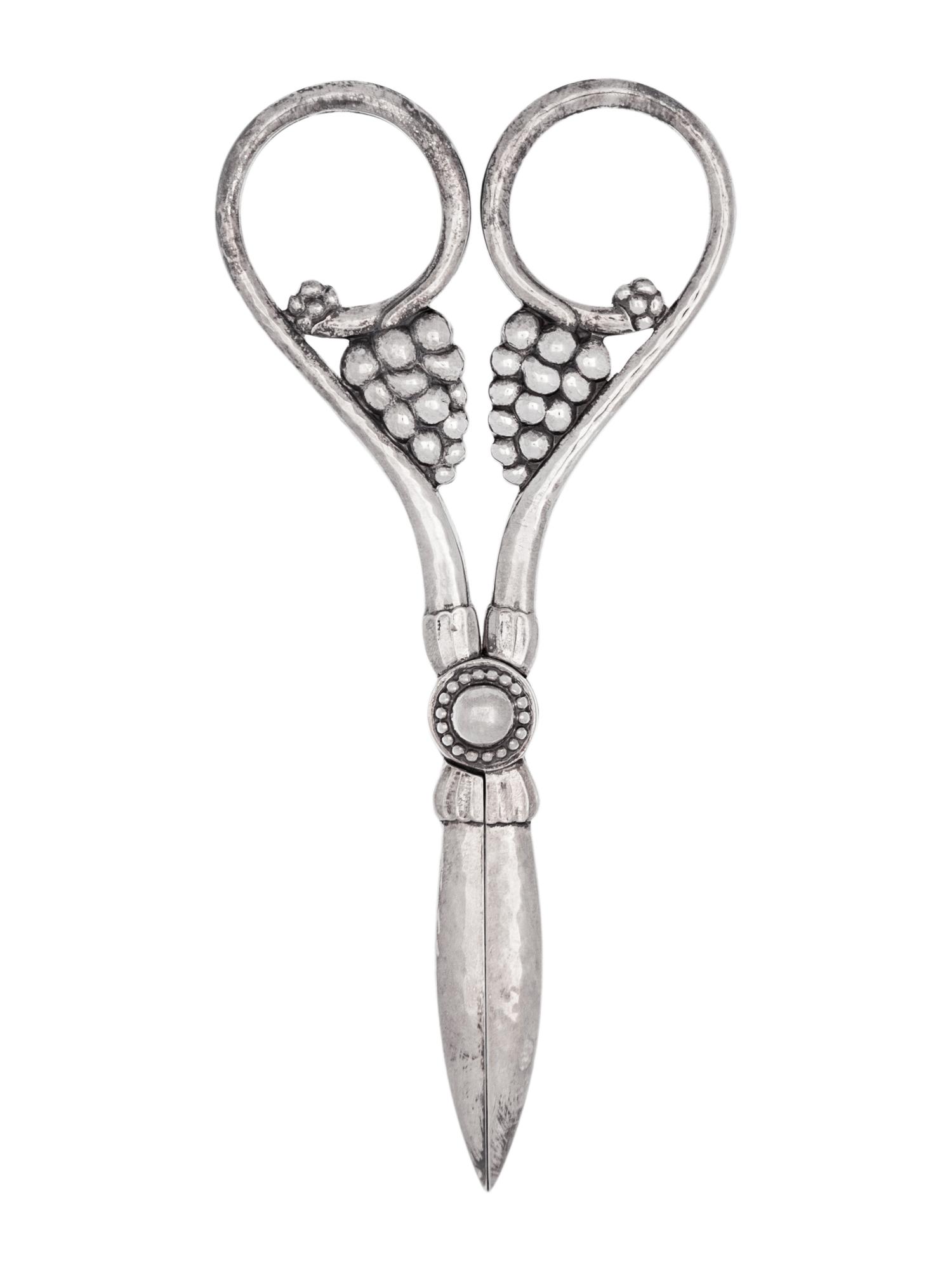 A Georg Jensen Silver Grape Shears