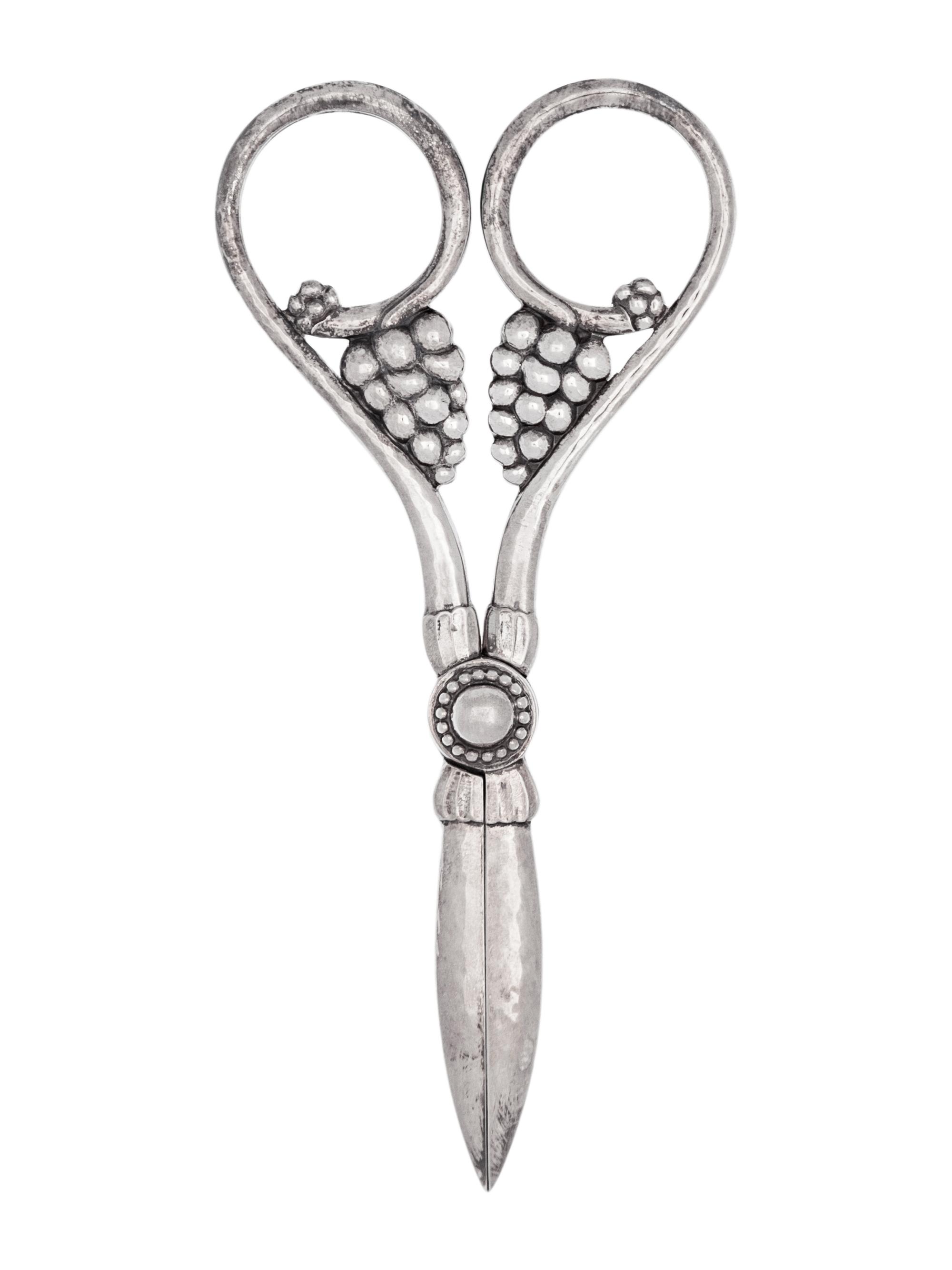 A Georg Jensen Silver Grape Shears