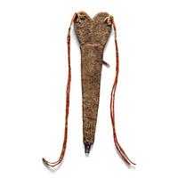 Great Lakes Black-Tanned Quilled Knife Sheath