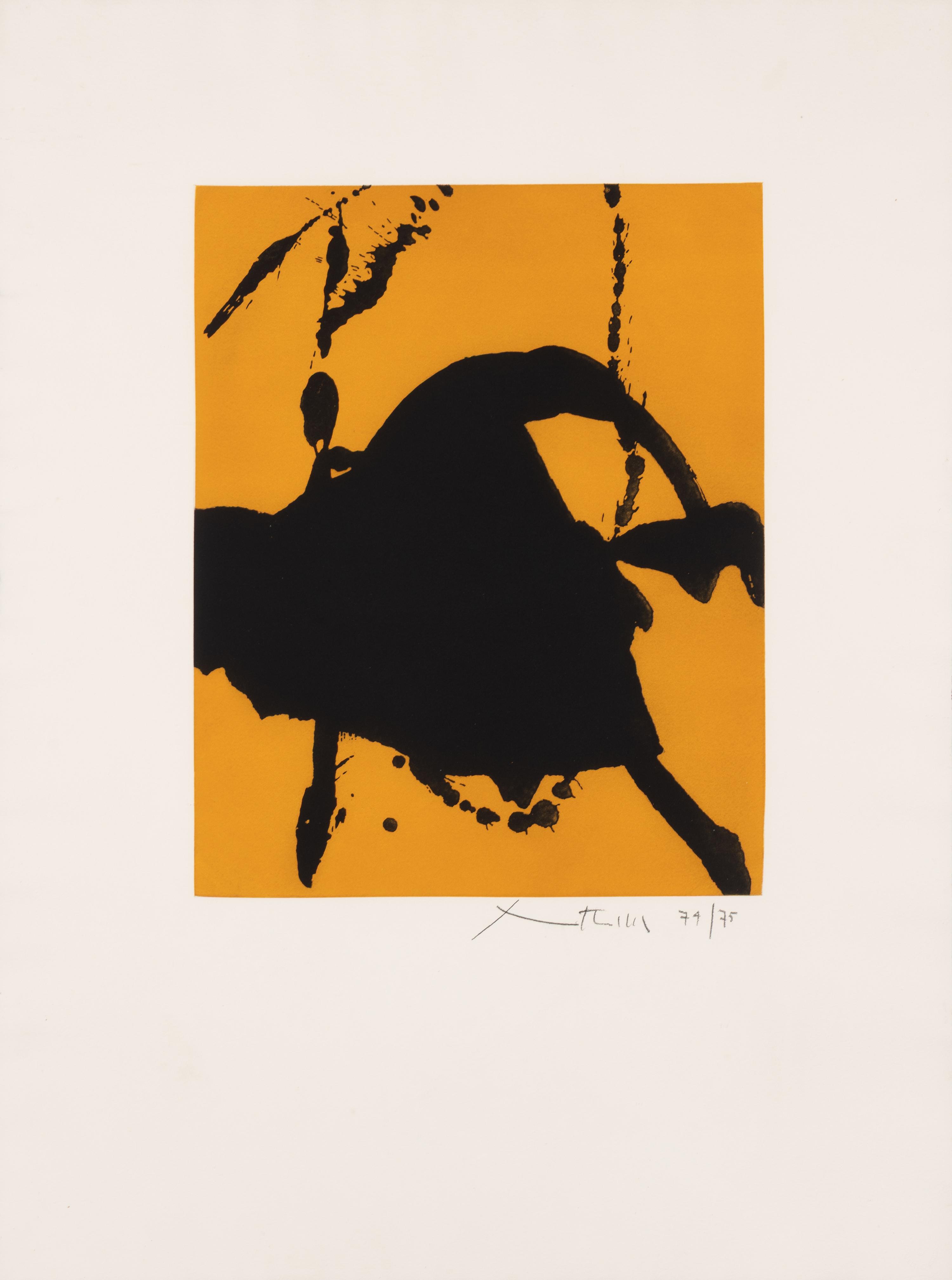 Robert Motherwell (American, 1915-1991) — Gesture I (State I) , 1977