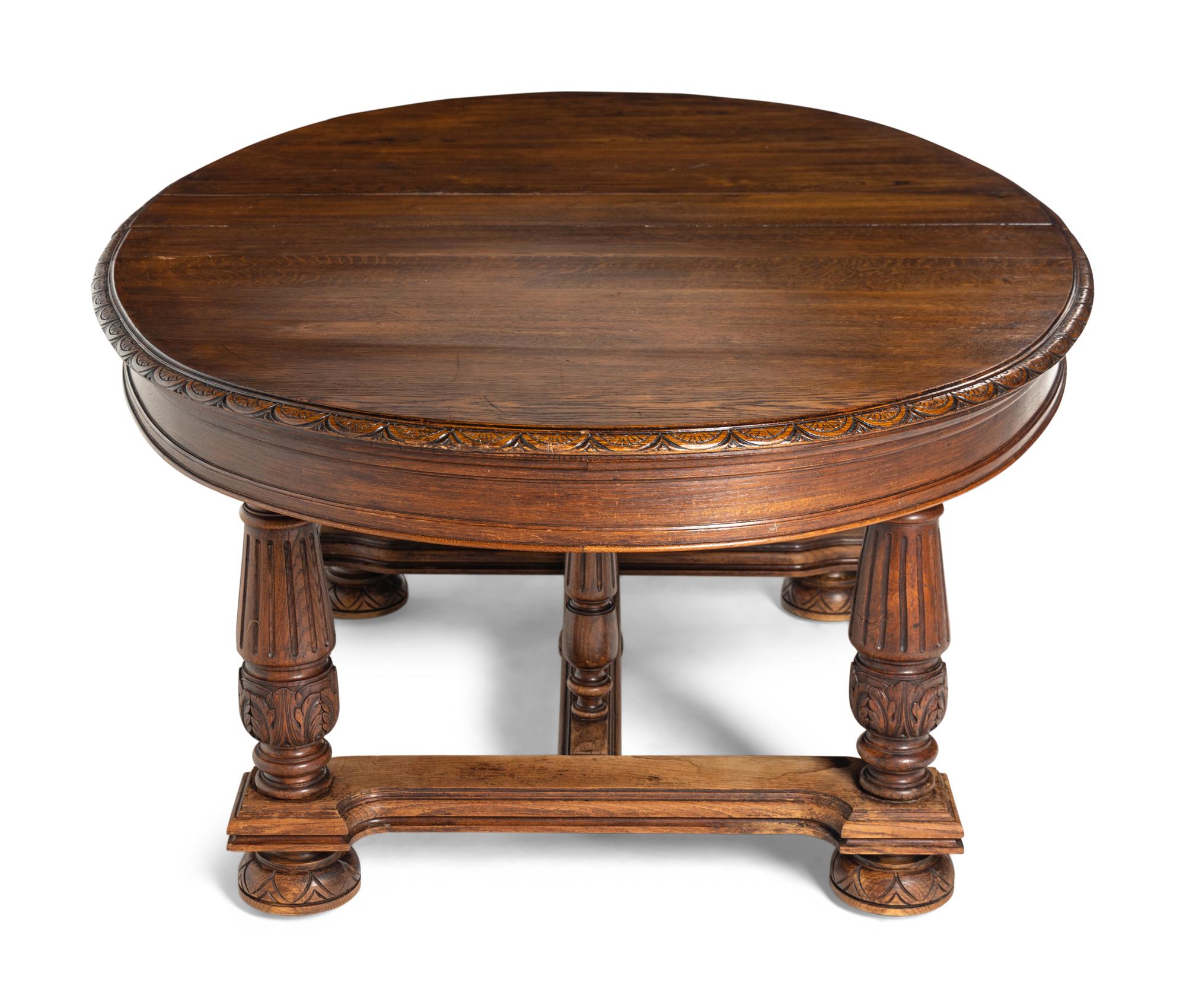 A Jacobean Style Oak Dining Table
