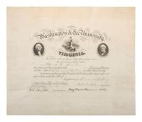 [CIVIL WAR]. LEE, George Washington Custis (1832-1913). Washington & Lee University DS.