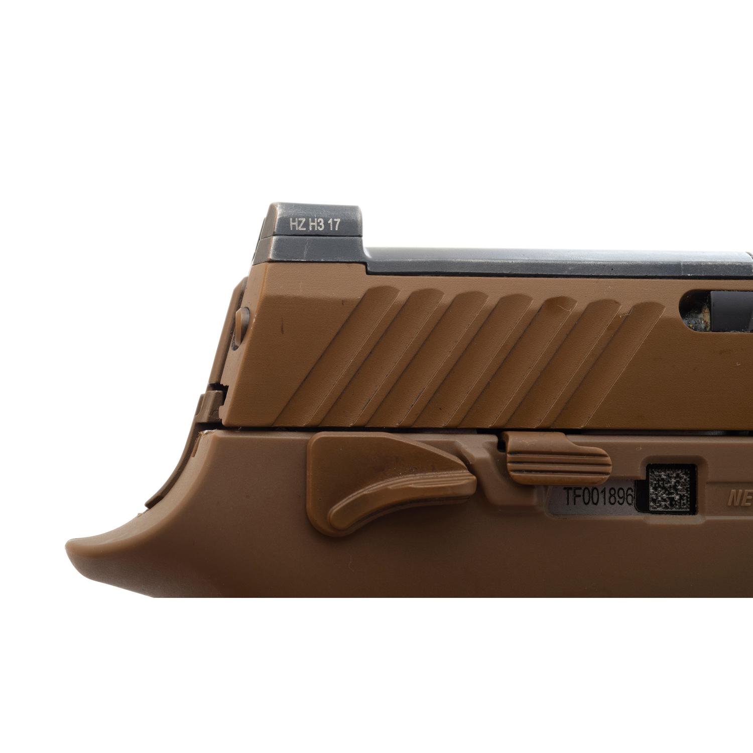 *Scarce Sig Sauer M17 Surplus with Brown Finished Small Parts in Box with Two Magazines