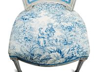 A Pair of Louis XVI Grey-Painted Chaises