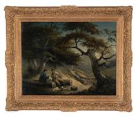 A Landscape with Two Figures Resting after Clearing Trees