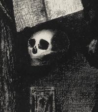 Through an Opening in the Wall, a Skull Appeared ( Plate 1 from Edmond Picard’s Le Jure ), 1887