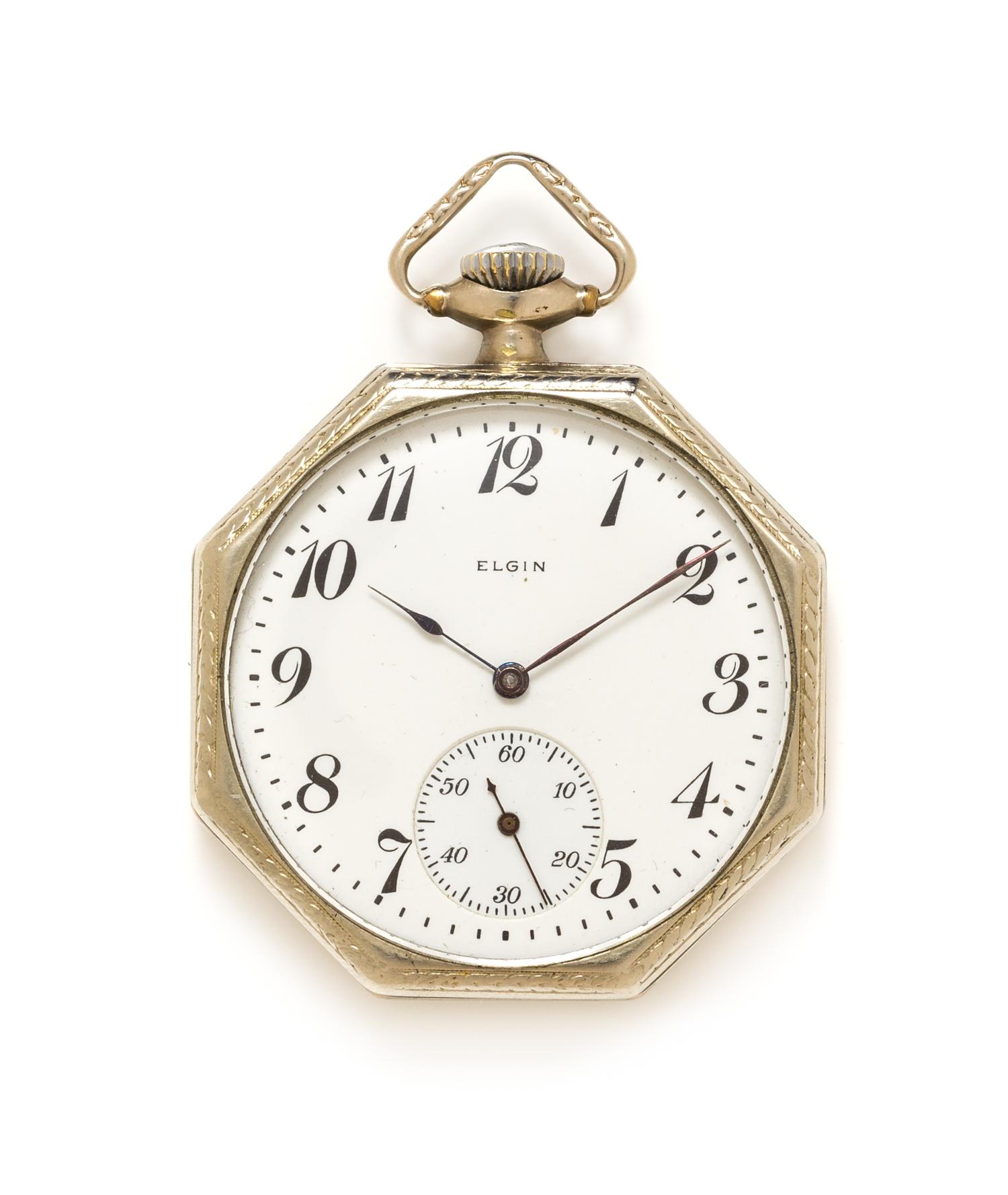 A Gold Filled Open Face Pocket Watch, Elgin, Circa 1913, 38.90 dwts.