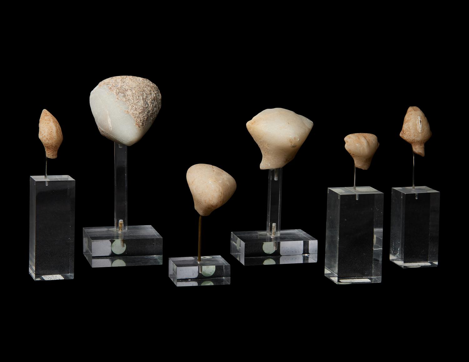 A Group of 6 Anatolian Marble Heads